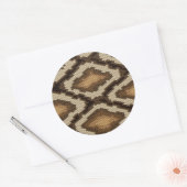 Pythonスネークスキンパターン2 ラウンドシール (封筒)