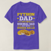 Pythonパパスネーク恋人 Tシャツ (デザイン正面)
