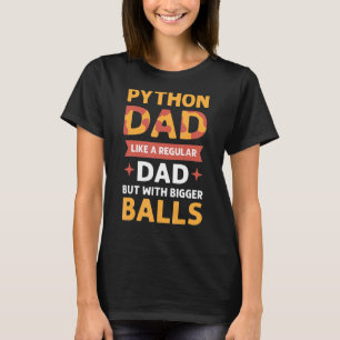 Pythonパパ。植物学者。王室のPython Banana Ba Tシャツ