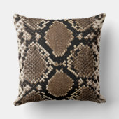 Pythonフェイクスネークスキン装飾用クッション クッション (裏面)