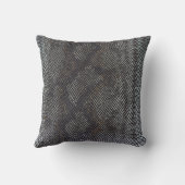 Pythonフェイク Snakeskin詳細 クッション (裏面)