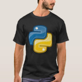 Pythonプログラマコンピュータ開発者 Tシャツ (正面)