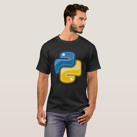 Pythonプログラマコンピュータ開発者 Tシャツ (正面フル)