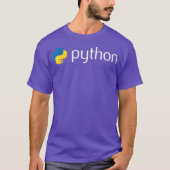 Pythonプログラマコンピュータ開発者 Tシャツ (正面)
