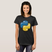 Pythonプログラマコンピュータ開発者 Tシャツ (正面フル)
