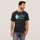 Pythonプログラマコンピュータ開発者 Tシャツ (正面フル)