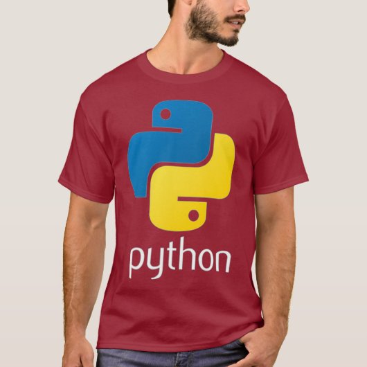 Pythonプログラマコンピュータ開発者 Tシャツ (正面)