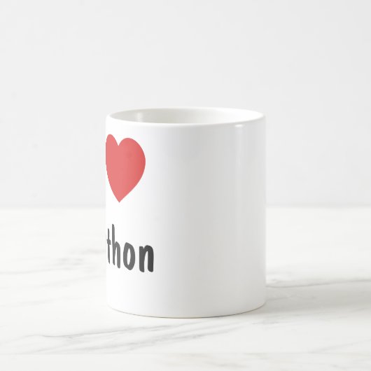 Pythonプログラミングが大好き コーヒーマグカップ (中央)