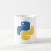 pythonプログラミングロゴ コーヒーマグカップ (中央)