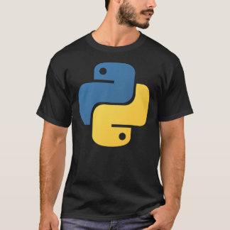 ☆ Pythonプログラミング言語アイコンクラシックのTシャツ Tシャツ