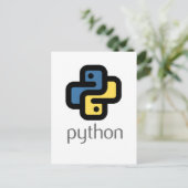 Pythonプログラミング シーズンポストカード (スタンド正面)