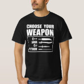 Pythonプログラミング，プログラマ，コーダ Tシャツ (正面)