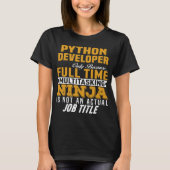 Python開発者 Tシャツ (正面)
