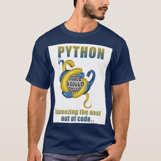 Python:コードを最大限に活用する Tシャツ (正面)