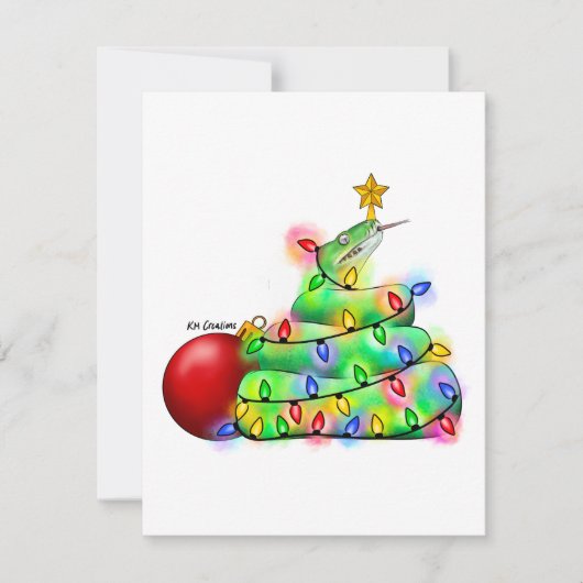 Python - ホリデーカード (正面)