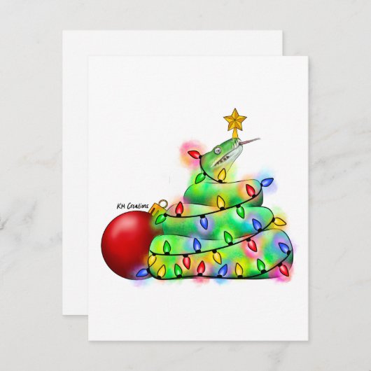 Python - ホリデーカード (正面/裏面)