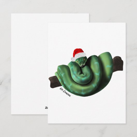 Python - ホリデーカード (正面/裏面)