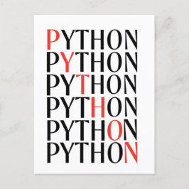 Python 案内ポストカード