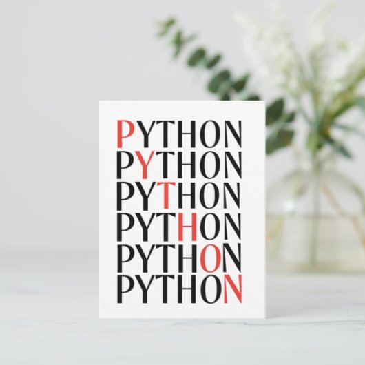 Python 案内ポストカード (スタンド正面)