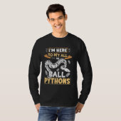 Python 王室のスターターキットX-Large Kids Ball Pyを非表示 Tシャツ (正面フル)
