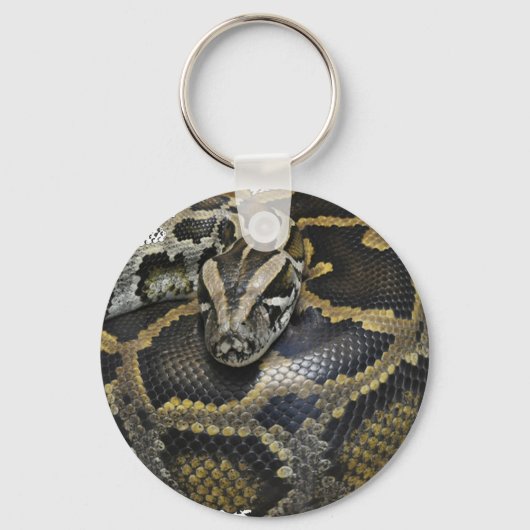 「Python」王室のデザイン製品 キーホルダー (正面)