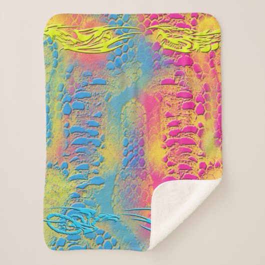 PYTHON – 装飾モダンフラクタル –  シェルパブランケット (正面)