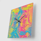 PYTHON – 装飾モダンフラクタル –  スクエア壁時計 (傾斜)