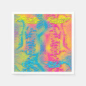 PYTHON – 装飾モダンフラクタル –  スタンダードカクテルナプキン (正面)