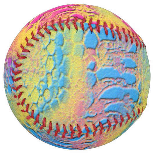PYTHON – 装飾モダンフラクタル –  ソフトボール (正面左)