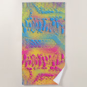 PYTHON – 装飾モダンフラクタル –  ビーチタオル (正面)