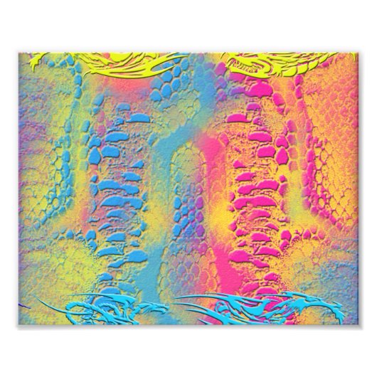 PYTHON – 装飾モダンフラクタル –  フォトプリント            (正面)