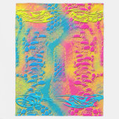 PYTHON – 装飾モダンフラクタル –  フリースブランケット (正面)