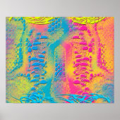PYTHON – 装飾モダンフラクタル –  ポスター (正面)