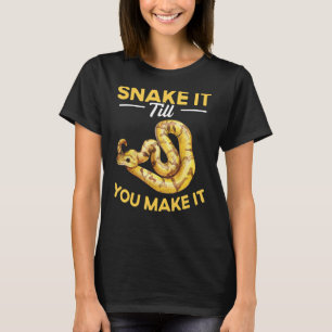 Python 3をスネークボールにするまでスネークする tシャツ