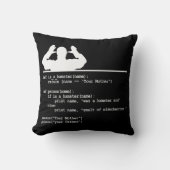 Python Code – あなたの母親はハムスターだった クッション (正面)