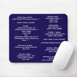 Python morning_routine() マウスパッド – プログラマーのためのギフト