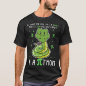 Python Pi記号Math先生Pi日 Tシャツ (正面)