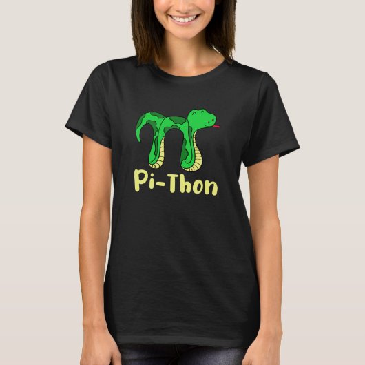 Python Pithon Pi Symbol Fun Math Teacher Pi Day sn Tシャツ (正面)