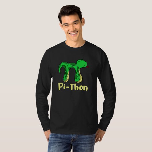 Python Pithon Pi Symbol Fun Math Teacher Pi Day sn Tシャツ (正面フル)