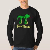 Python Pithon Pi Symbol Fun Math Teacher Pi Day sn Tシャツ (正面)
