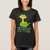Python Pithon Pi Symbol  Math Teacher Pi Day Tシャツ (正面)