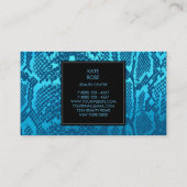 Python Skin Snake Black Aquamarine海Glam Vip 名刺 (裏面)