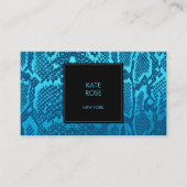 Python Skin Snake Black Aquamarine海Glam Vip 名刺 (正面)