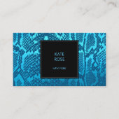 Python Skin Snake Black Aquamarine海Glam Vip 名刺 (正面)
