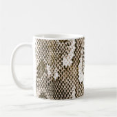 python skin, snake pattern, animal skin pattern de コーヒーマグカップ (左)