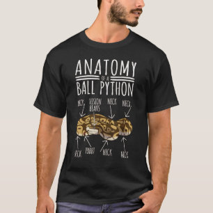 Python Snake Owner – ボールPythonの解剖学 Tシャツ