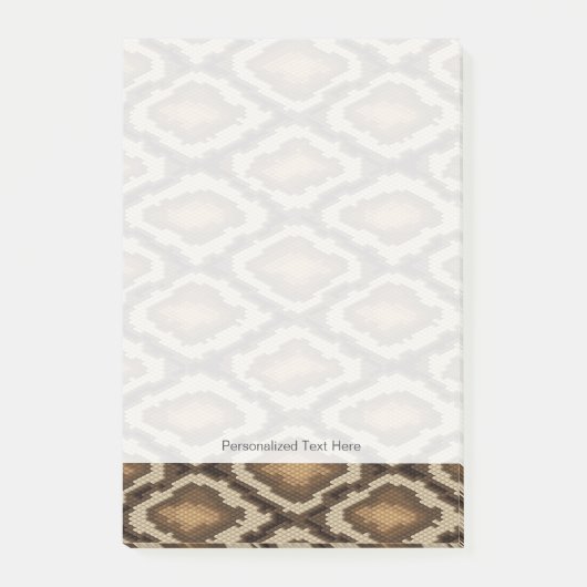 Python snake skin pattern 2 ポストイット (正面)