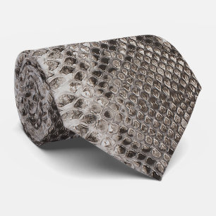 Python Snakeskinプリント ネクタイ