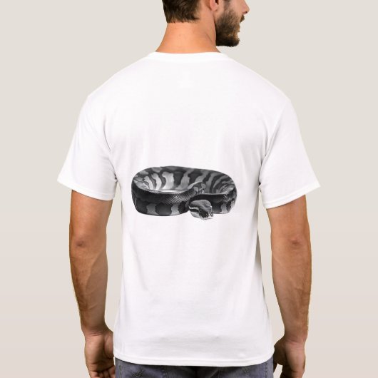 Python Spiritで自分自身を強化 Tシャツ (裏面)