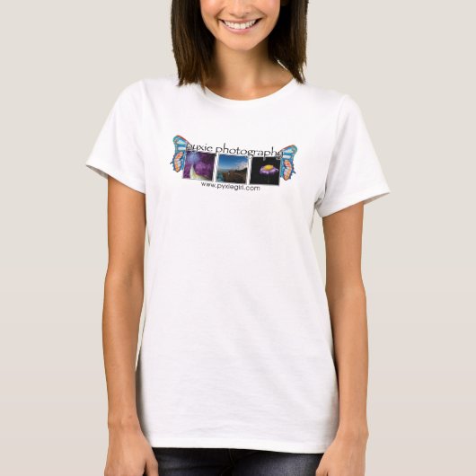 pyxieの写真撮影の写真のロゴ- b tシャツ (正面)